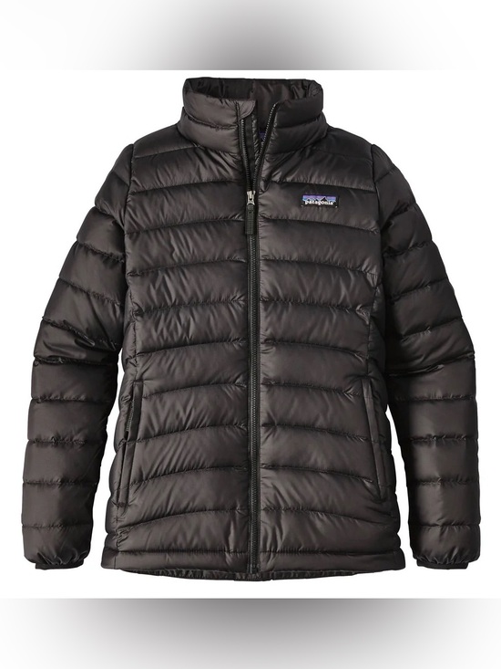 Patagonia Other - NWT Patagonia® Girls' 600 Fill Down Quilted Black Jacket Coat Size XL 14